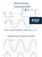 Rectifier Circuits: Half-Wave Rectifier (HWR)