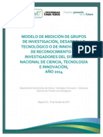 Documento Medicion Grupos - Investigadores Version Final 15-10-2014 1