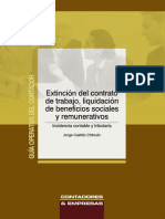 8-Extinción Del Contrato de Trabajo, Liquidación de Beneficios Sociales