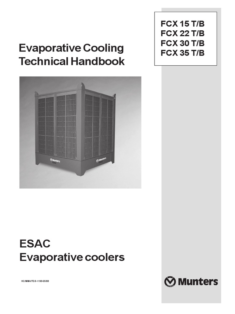 Evaporative Cooling Technical Handbook Munters PDF Atmospheric