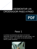 Pasos para Desmontar Un Ordenador