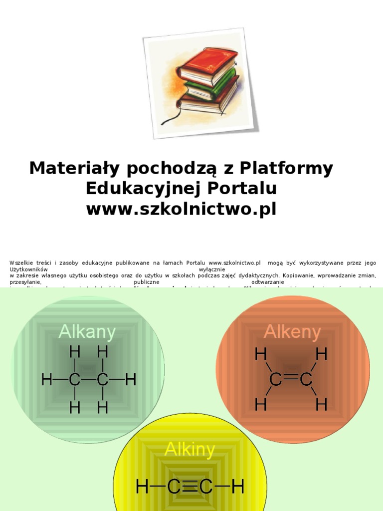 Alkany Alkeny Alkiny Sprawdzian Liceum Pdf