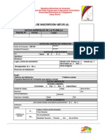 Planilla de Inscripcion UBTJR - 2014