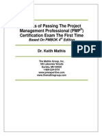 Secrets of Passing The Project Management Professional (PMP) Certification Exam The First Time