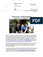Boletín de Prensa (Guanjuato y Su Biodiversidad)