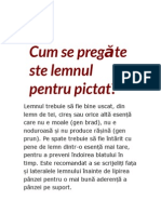 Cum Se Pregateste Lemnul Pentru Pictat