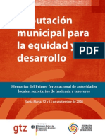 Tributación Municipal para La Equidad y El Desarrollo