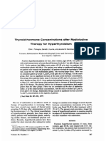 Thyroid-Hormone Concentrations After Radiolodine Therapy For Hyperthyroidism