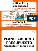 Planificación y presupuesto