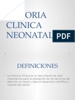 Historia Clinica Neonatal