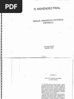 Manual de Gramatica Historica Espanola Menendez Pidal | PDF
