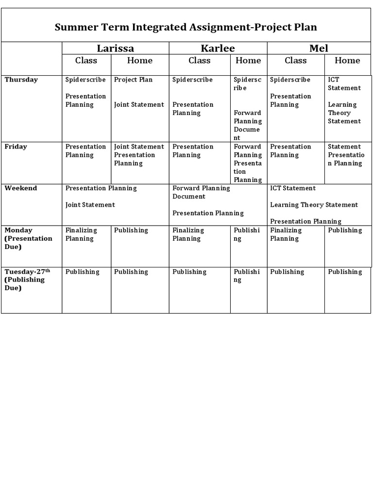 ST Project Plan | PDF