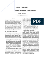 Noise in A Silent Field: Speculative Engagement With Noise in Ecological Contexts