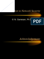 Introduction To Network Security: © N. Ganesan, PH.D