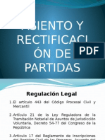 Asiento y Rectificacion