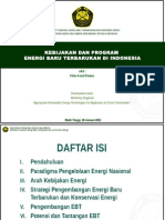 Presentasi 1 - Peraturan Rencana Program Energi Baru Terbarukan Di Indonesia - Fitria Astuti Firman