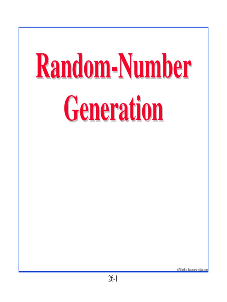 Random Number Generator | PDF | Teaching Mathematics | Areas Of ...