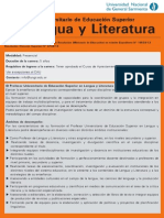 Prof. Lengua y Literatura UNGS