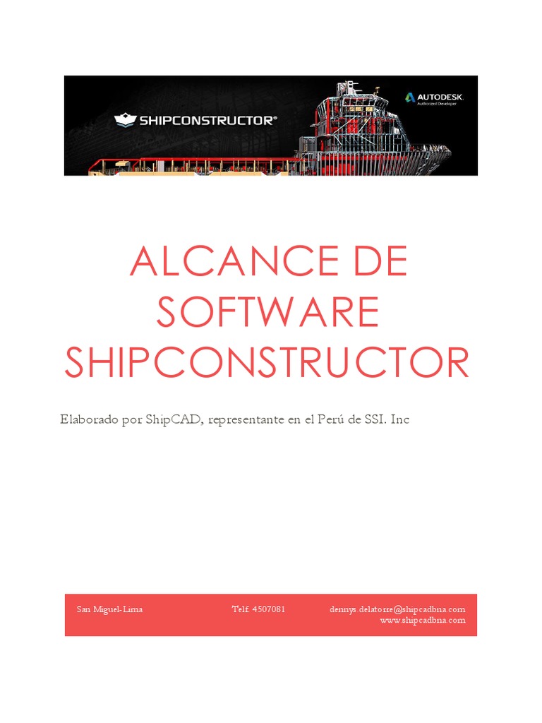 Alcance del Software ShipConstructor | PDF | Astillero | Software