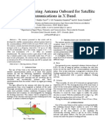 Electronic Steering Antenna Onboard For Satellite Communications in X Band