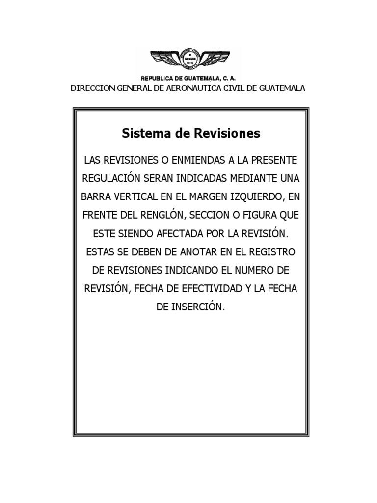 Regulación de Aeronaves en Guatemala | PDF | Vehículo aéreo no ...