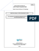 PHE-01 Assignment Booklet Bachelor's Degree Programme (BDP) FST-1