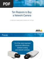 Ten Reasons To Buy A Network Camera: or What Your Analog Camera Vendor Won't Tell You