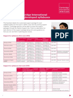 Factsheet Support For Cambridge International As and A Level Redeveloped Syllabuses