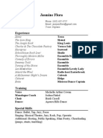 Jasmine Flora Resume