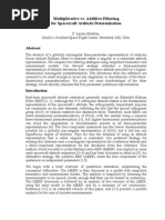 [Paper] Multiplicative vs. Additive Filtering for Spacecraft Attitude Determination