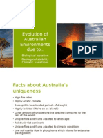 Evolution of Australian Environments