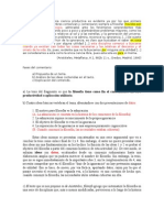 Modelo de Comentario de Texto Sobre Un Pasaje de Aristóteles