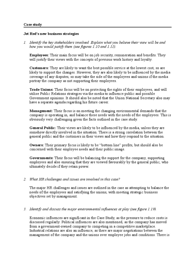 Staffing case study examples picture