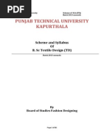 B_ Sc Textile Design (TD)(Scheme & Syllabus 1st to 6th Sem)