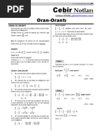 Oran-Orantı Konu-Ozeti 1