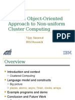 X10: An Object-Oriented Approach To Non-Uniform Cluster Computing