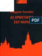 Szorokin Az Opricsnyik Egy Napja