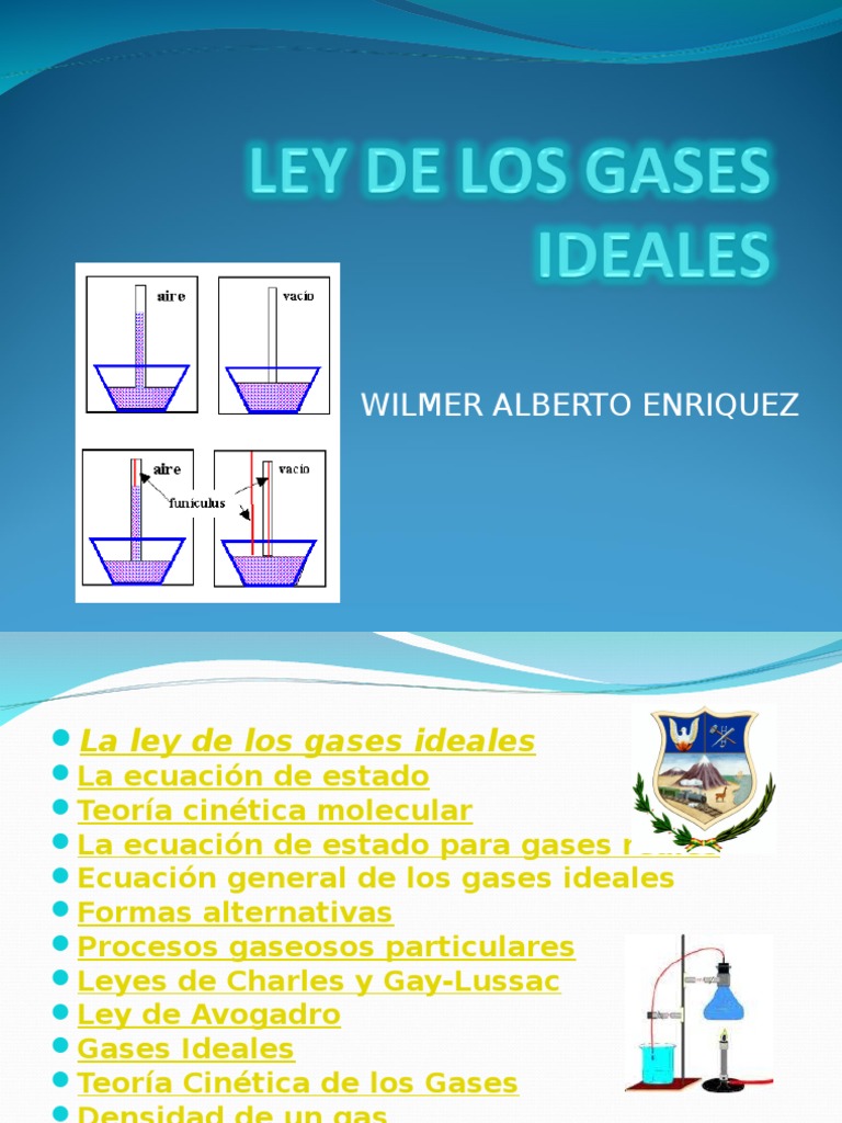 Ley de Gases Ideales y Teoría Cinética | PDF | Gases | Ciencias fisicas