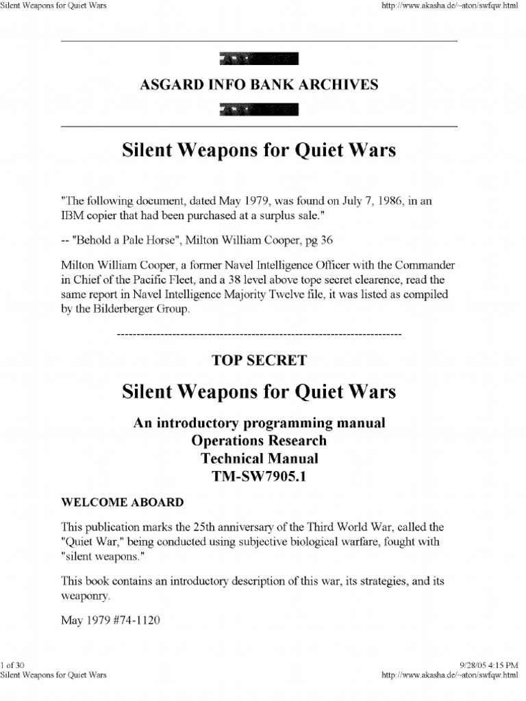 Silent Weapons