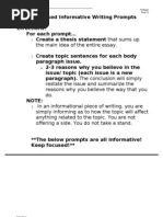 Download PSSA Released Informative Writing Prompts by wtlodge SN25316692 doc pdf