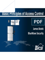 Basic Principles of Access Control