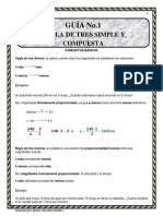 Regla de Tres Simple y Compuesta PDF