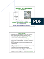 Atoms Molecules the Chemical Bond and Gas Laws Handout 2009