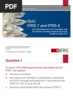 Quiz Ifrs 7 and Ifrs 4