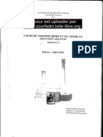 Cour Thermochimie & Solution Aqueuse PDF