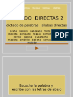 Dictado de Palabras Sílabas Directas