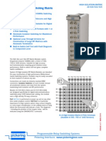 20-520/522/525 High Isolation RF Switching Matrix: Programmable Relay Switching Systems Pickering Interfaces