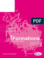 Programme Des Formations 2015