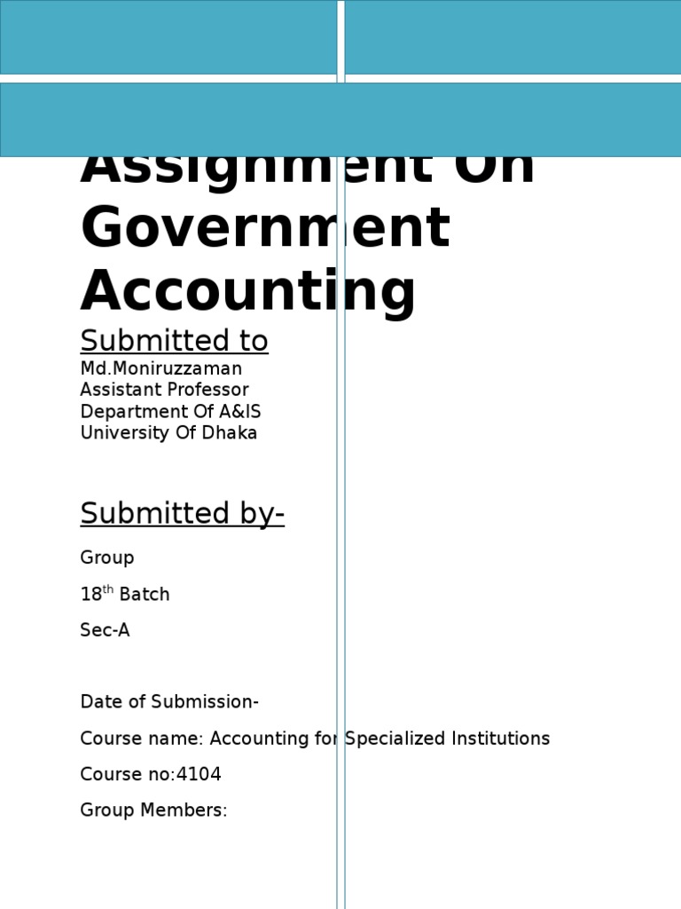 Government Accounting Practices in Bangladesh | PDF | Department For ...