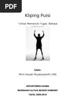 Download Kliping Puisi by lomier SN25319411 doc pdf